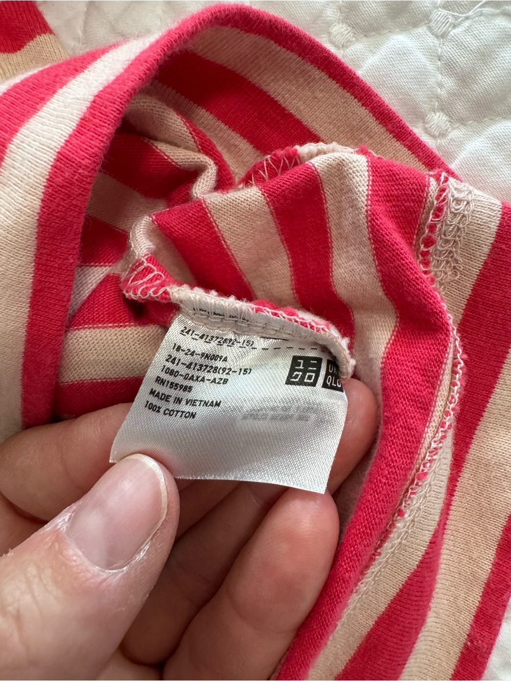 Red and White Striped Short Sleeve Tee - Picture 7 of 13